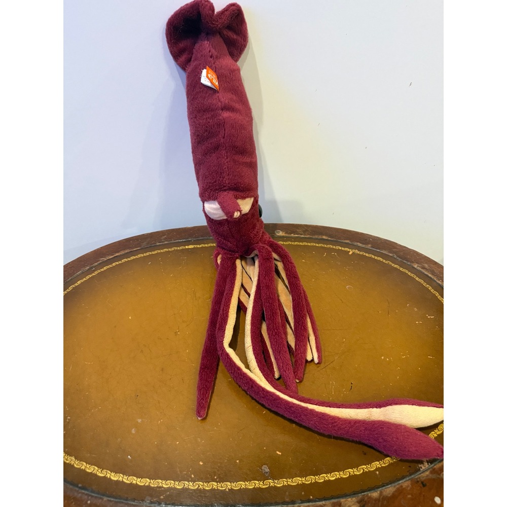 Wild Republic Giant Squid Plush Kids One Size Burgundy Excellent Sea Creature